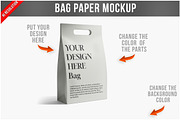 Bag Paper Mockup PSD, a Packaging Mockup by Bruno's Shop (Thumbnail 1 of 4)