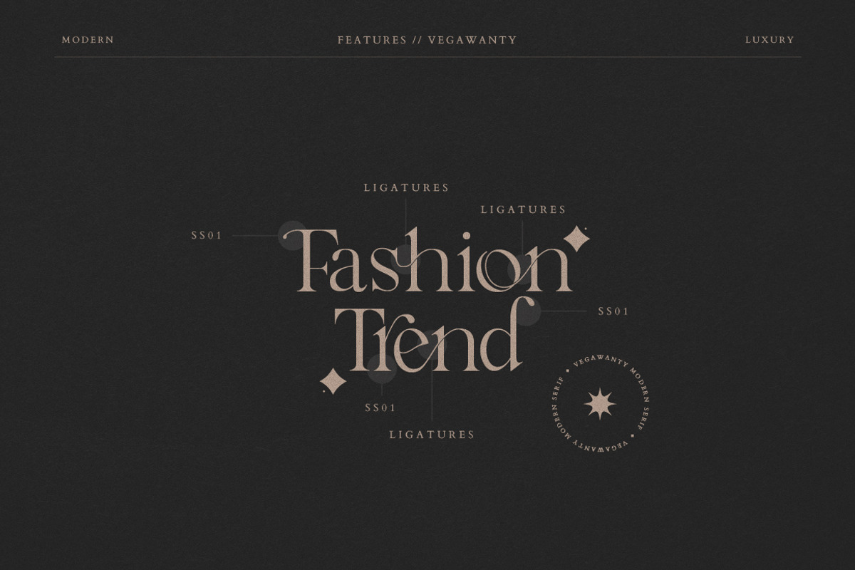 Vegawanty Modern Serif, a Serif Font by Creatype Studio (Photo 4 of 9)