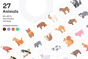 Animals Icons Set - Flat, an Icon by Kmg Design (Thumbnail 1 of 2)