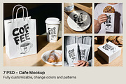 Cafe Branding Packaging Mockup, a Packaging Mockup by ABC Studio (Thumbnail 1 of 5)