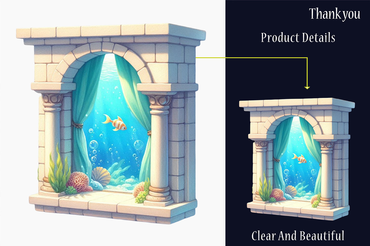 Under the Sea Window Clipart, a Graphic by designcity5 (Photo 5 of 5)