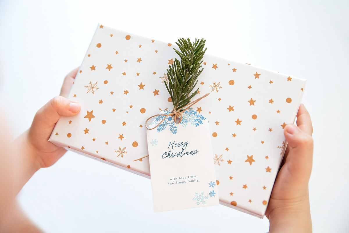 Christmas Tag Mockup,Gift Tag Mockup, a Product Mockup by ILoveMockupDesign (Photo 8 of 9)