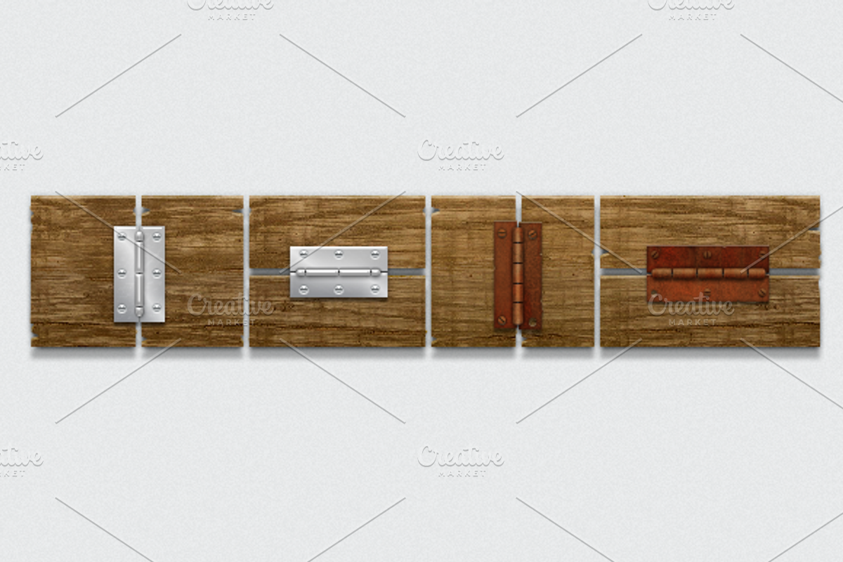 Door Hinges, an Object Graphic by DesignLots