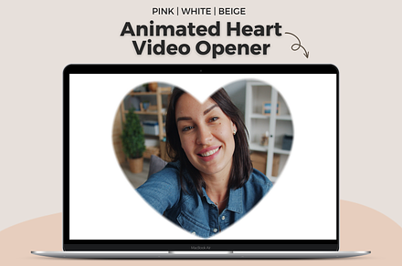 Animated HEART Video Frame