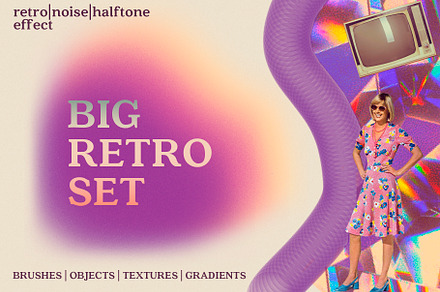 RETRO SET Effects Brushes Gradients