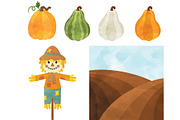 Pumpkin Patch clipart bundle, an Illustration by SugarPickle Clip Art (Thumbnail 2 of 4)