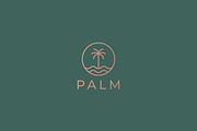 Palm Logo Nature Beach Island Tropic, a Branding & Logo Template by Signatoro (Thumbnail 1 of 2)
