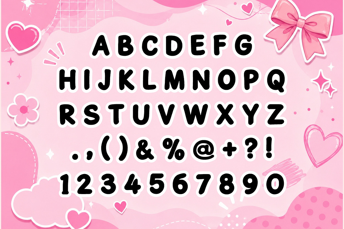 Cute Pop, a Handwritten Font by Fourteen Letter (Photo 2 of 5)