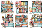 Summer Bookshelf Clipart, an Illustration by Daily.Designs (Thumbnail 6 of 8)