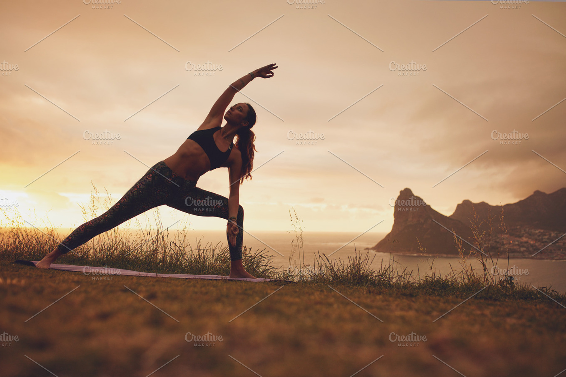 Woman practicing Utthita, a Sports & Recreation Photo by Jacob Lund