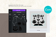 Mystical Zodiac constellations, an Illustration by My Space Garden (Thumbnail 18 of 19)