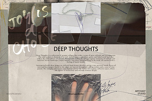 Deep Thoughts Collage Elements