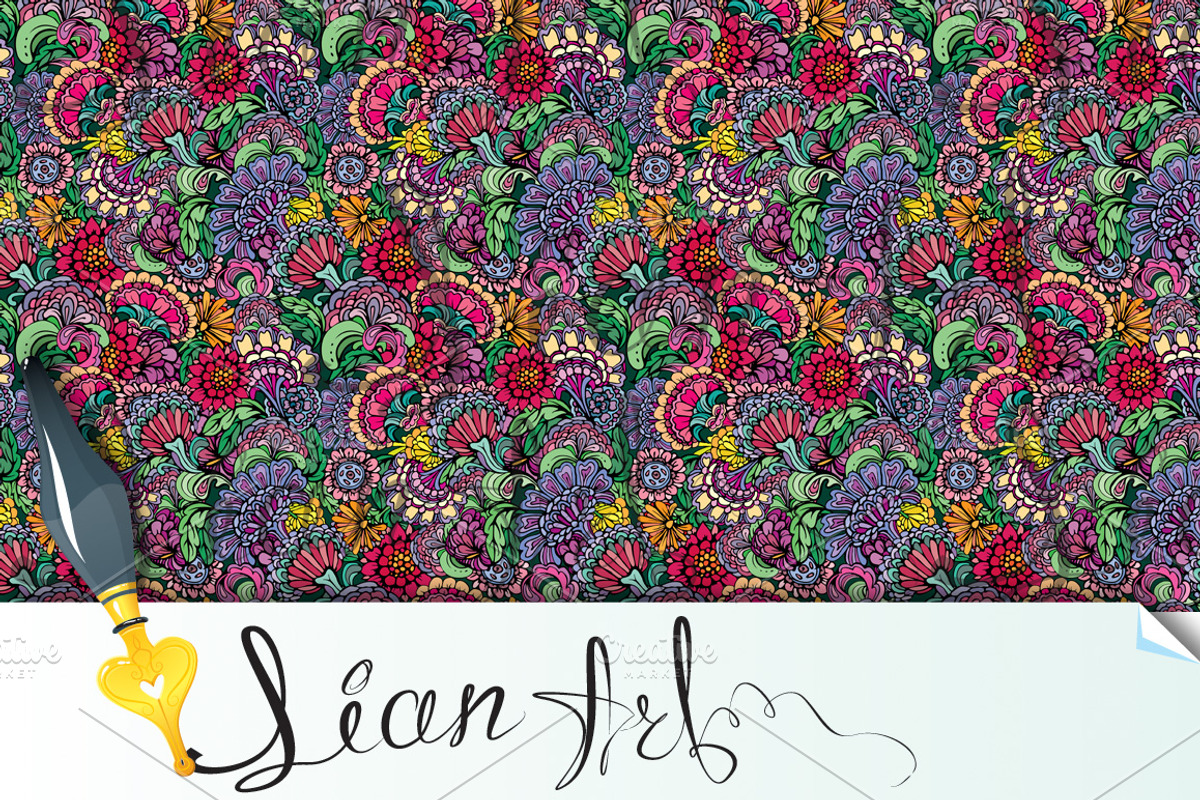 Abstract decorative seamless pattern, a Pattern Graphic by Lian-art