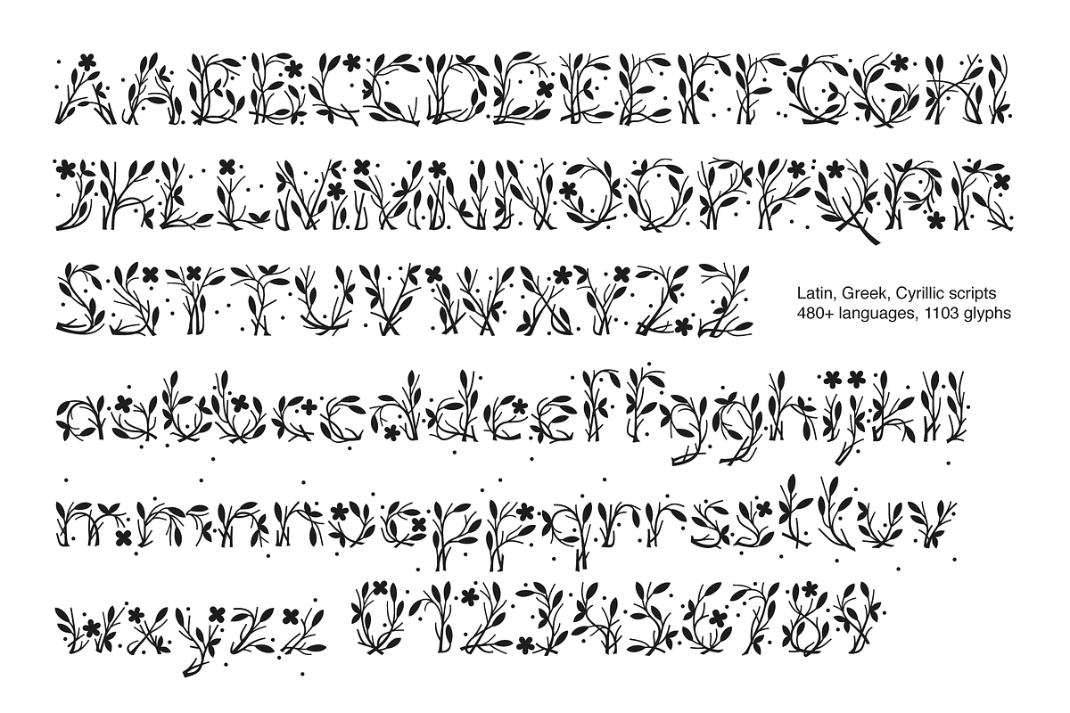 Fioritura font, a Font by Michael Rafailyk (Photo 8 of 8)