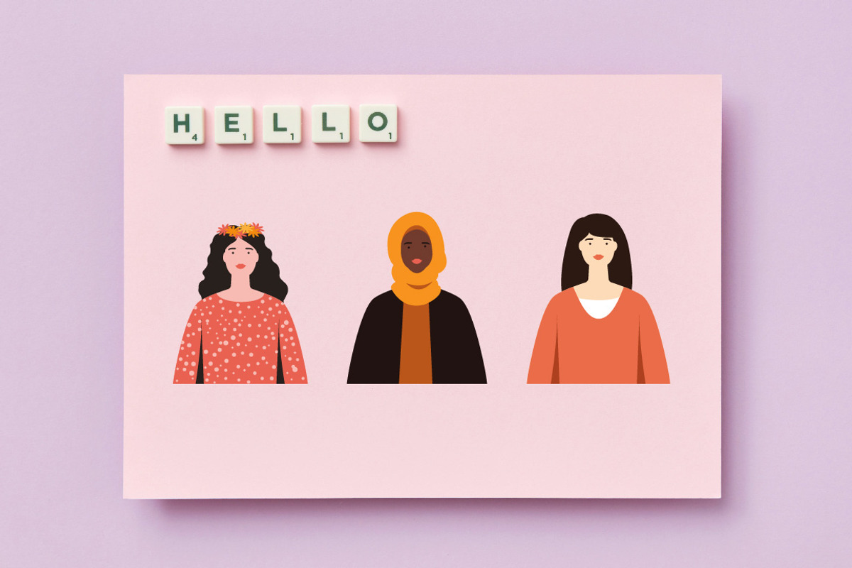 5 Harmony in Diversity Female Set, a Person Illustration by jongcreative (Photo 2 of 4)