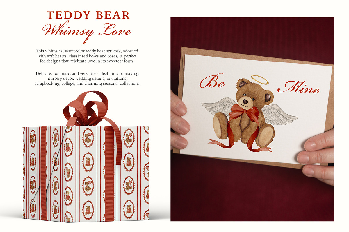 Whimsical Teddy Bear Love Collection, a Decorative Illustration by Ooh Lily (Photo 2 of 15)