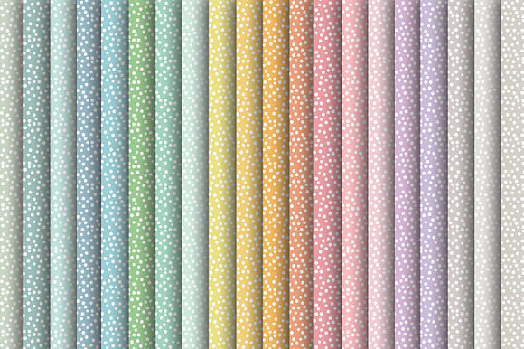 Digital Spring Polka Dot Papers