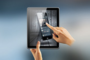 Tablet Screen Mockup, an iPhone Mockup by Cyberspace Builder (Thumbnail 4 of 5)