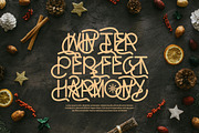 Winter Holiday Display Font, a Sans Serif Font by Graphicxell (Thumbnail 3 of 12)