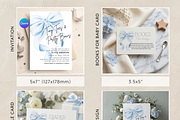 Blue Bow Baby Shower Bundle, a Presentation Template by Stellalunarts (Thumbnail 9 of 9)