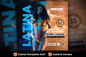 Party Flyer, Canva Club Flyer