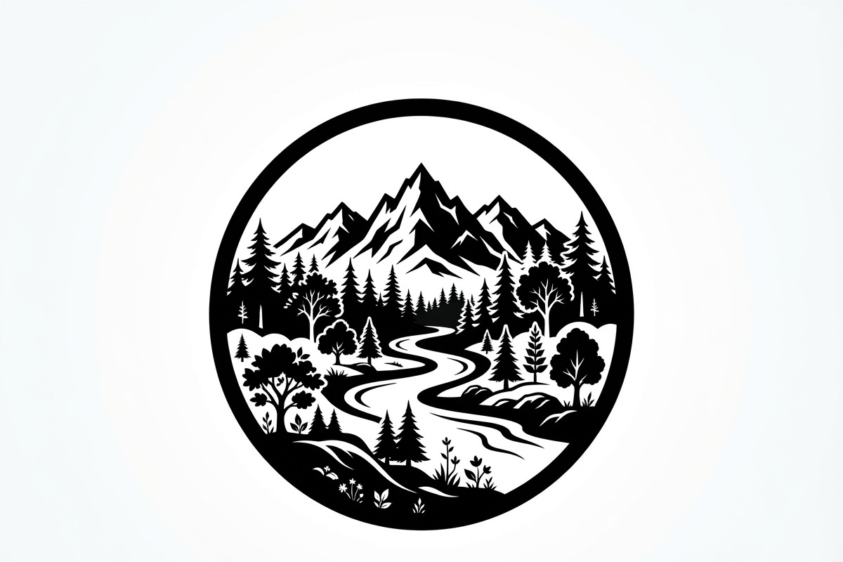 60 Eco Globe Landscape Silhouette, a Technology Illustration by Amazin_art (Photo 27 of 29)