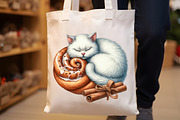 Watercolor Autumn Cat Clipart, an Illustration by Rose Art (Thumbnail 4 of 9)