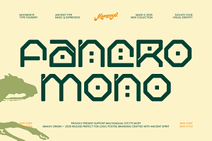 Fancro Mono - Ancient Display Font