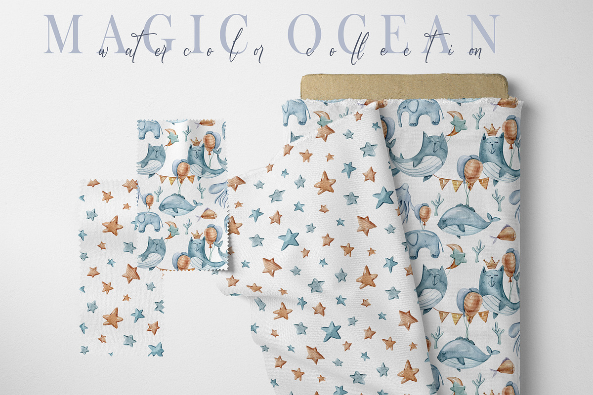 SALE! Watercolor nautical collection, an Animal Illustration by Tiana Geo (Photo 21 of 27)