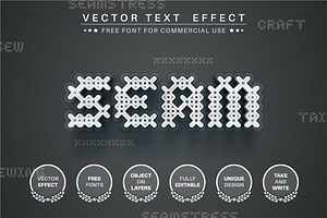 Craft - Editable Text Effect