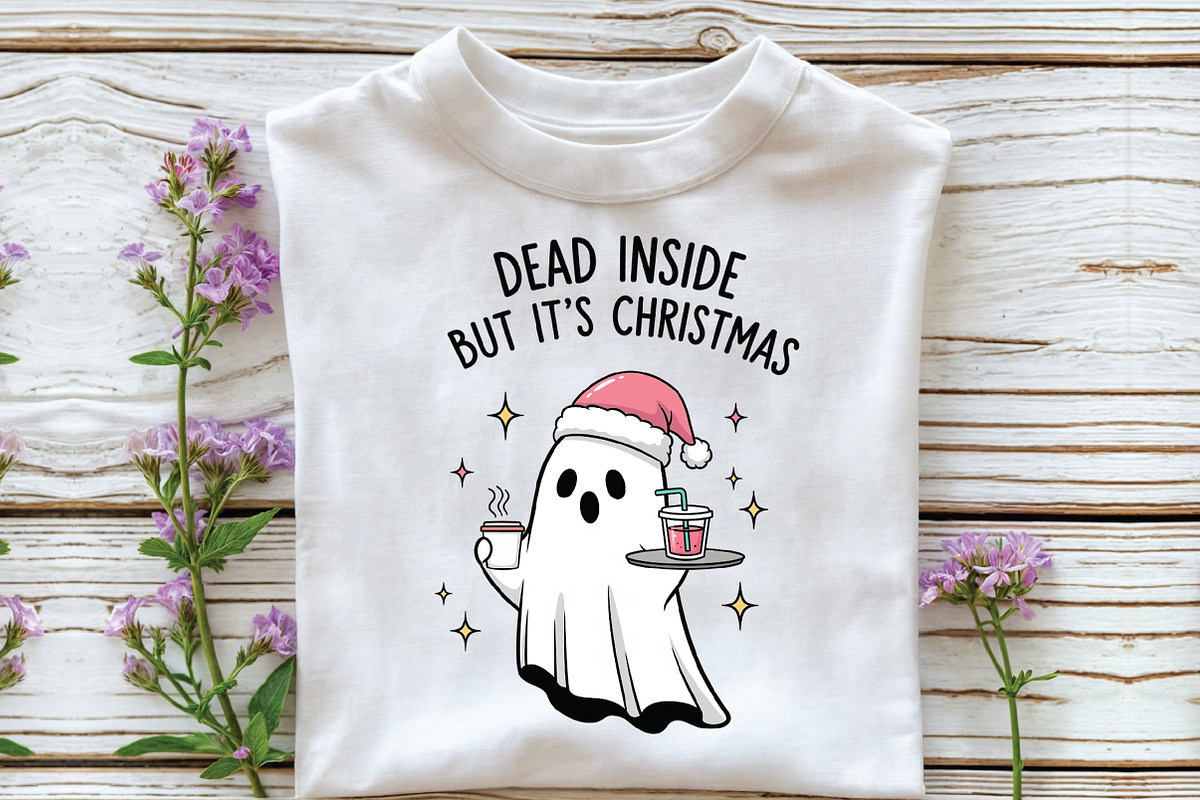 Boojee Ghost Funny Christmas Sublima, an Illustration by Libby Wishes (Photo 4 of 5)