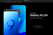 Samsung Galaxy S9 | S9+ Mock-up, an Android Mockup by IsometricWorld (Thumbnail 1 of 6)