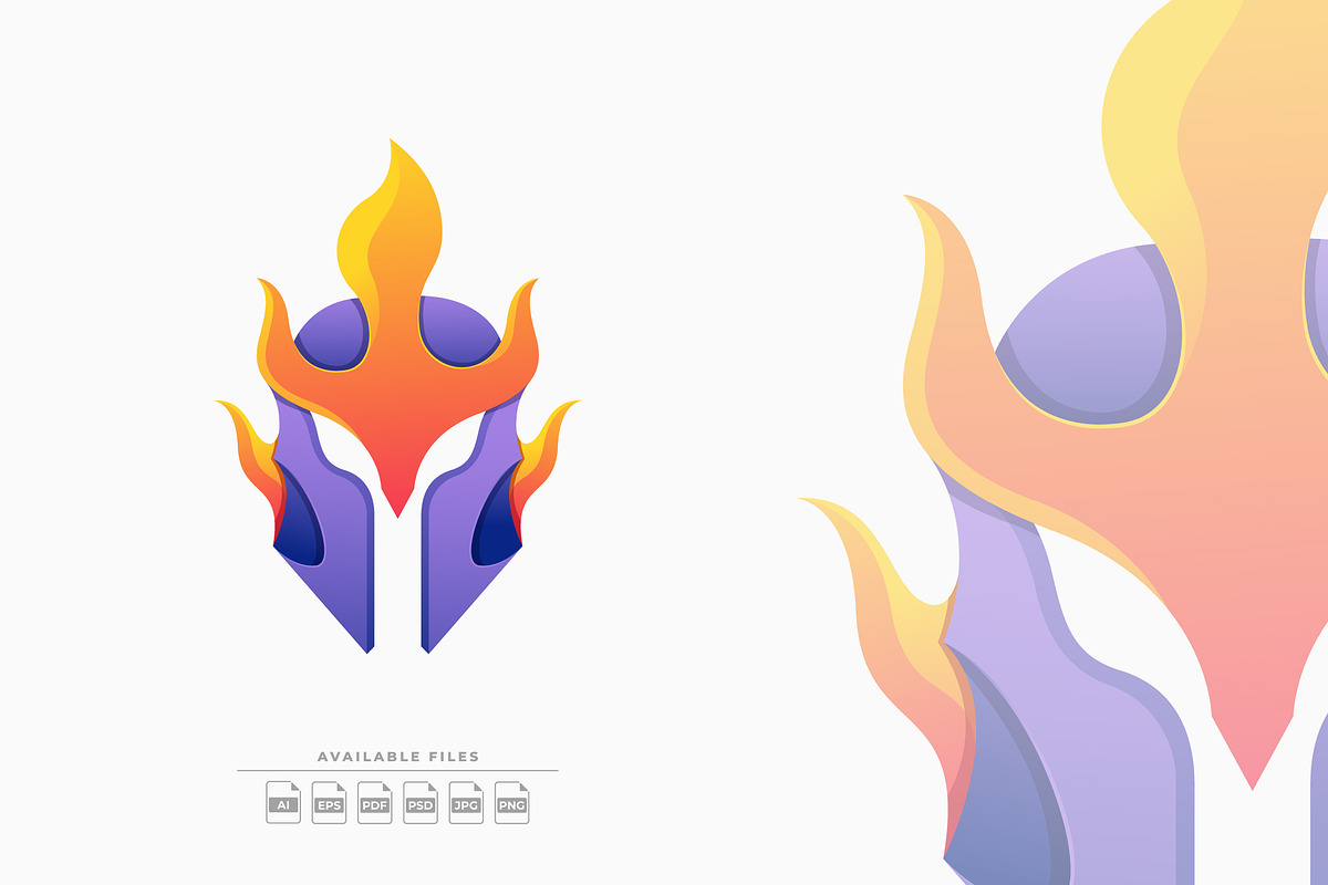 Knight Colorful Logo Illustration, an Object Graphic by Zeer Graphic (Photo 1 of 3)
