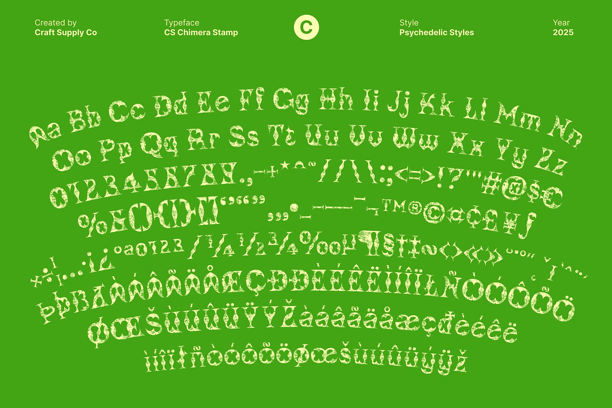CS Chimera Stamp, a Serif Font by Craft Supply Co. (Photo 8 of 8)