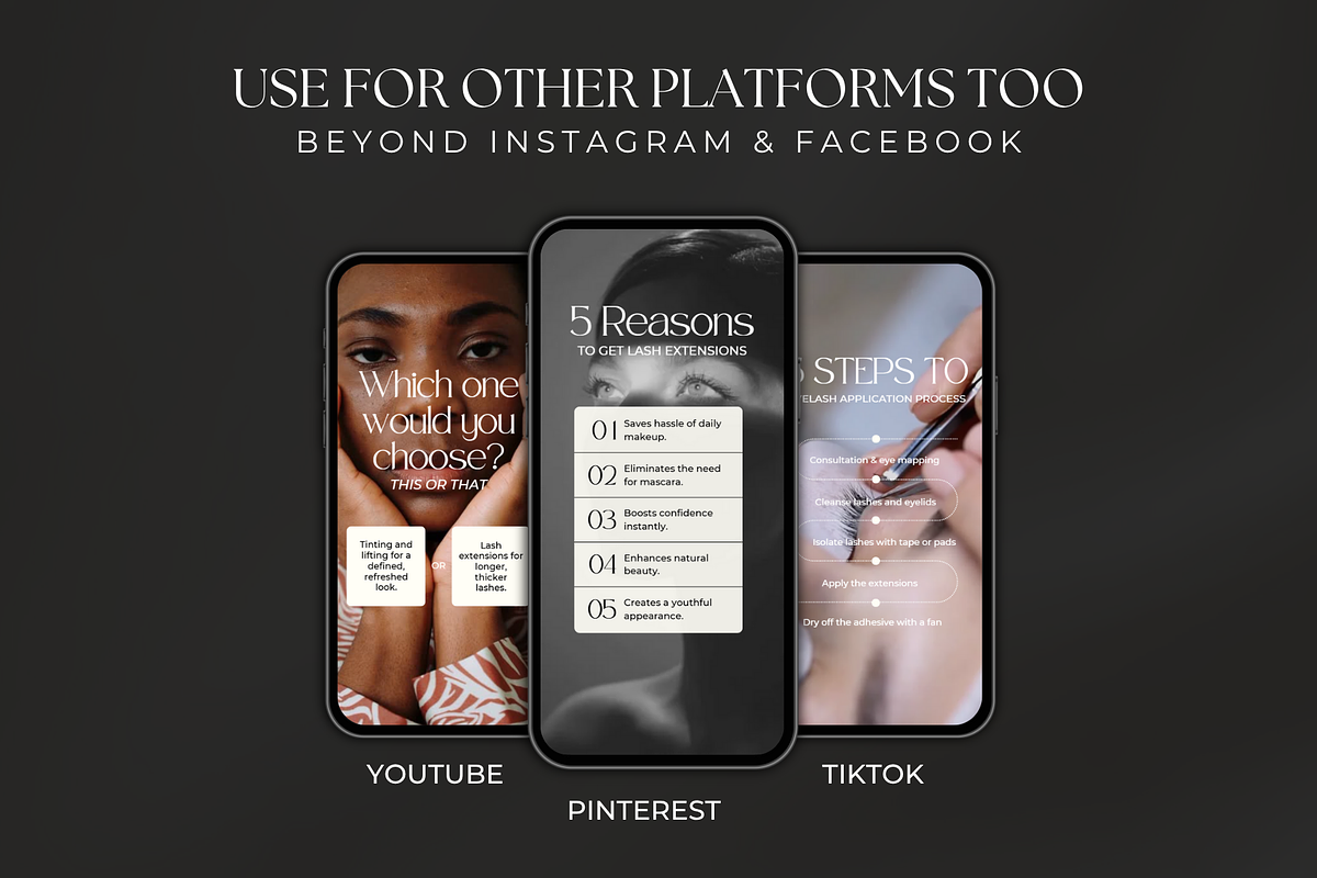 Lash Tech Instagram Reels Templates preview 4
