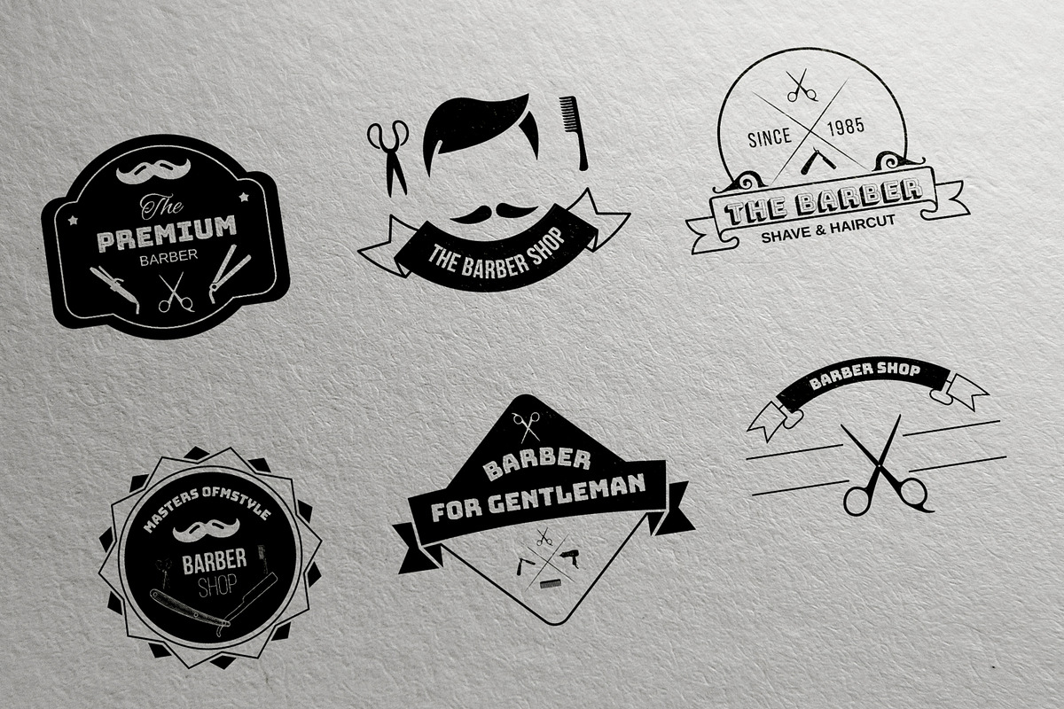 Barber Shop Badge Design, a Branding & Logo Template by ContestDesign (Photo 1 of 4)