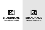 Letter M and W Video Camera Logo, a Branding & Logo Template by Pray Art Design Studio (Thumbnail 1 of 2)