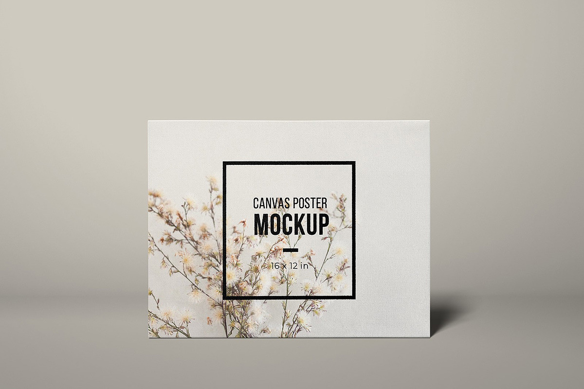 Standing Canvas Poster Mockup, a Print Template by Medialoot (Photo 2 of 6)