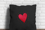 Red Glitter Heart Clip Art, a Graphic by ConfettiBears (Thumbnail 2 of 5)