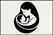 30 Mother Baby Nest Silhouette Set, a Person Illustration by Artivon (Thumbnail 2 of 4)
