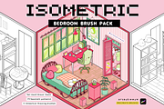 Procreate Isometric Room Brush Pack, a Brush Add-On by Artbykimmyw (Thumbnail 15 of 18)