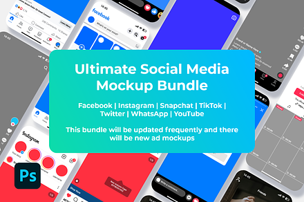 Ultimate Social Media Mockup Bundle, a Social Media Template by Dilshod Sobirov