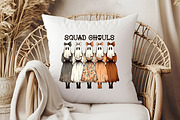 Vintage Halloween Squad Ghouls Png, an Illustration by Libby Wishes (Thumbnail 2 of 6)