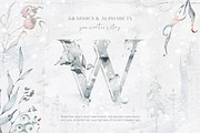 Winter Watercolors&Alphabets, a Decorative Illustration by Eva Katerina (Thumbnail 2 of 23)