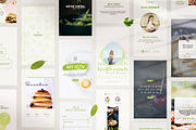 Food Instagram Set CANVA, a Social Media Template by goodesign (Thumbnail 3 of 8)