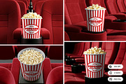 Popcorn Bucket Mockup, a Cups & Container Mockup by Nathatype (Thumbnail 1 of 9)