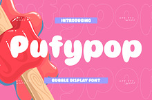 Pufypop Bubble Display Font