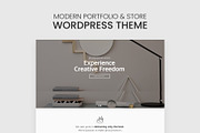 Modern Portfolio & Store Theme, a WordPress Template by Pixflow (Thumbnail 1 of 11)