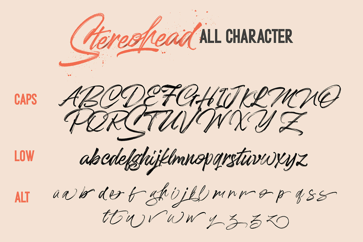 Stereohead Brush Font SVG, a Script Font by Dirtyline Studio (Photo 10 of 11)
