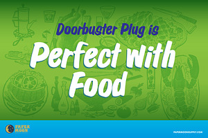 Doorbuster Plug Sign Painter Font